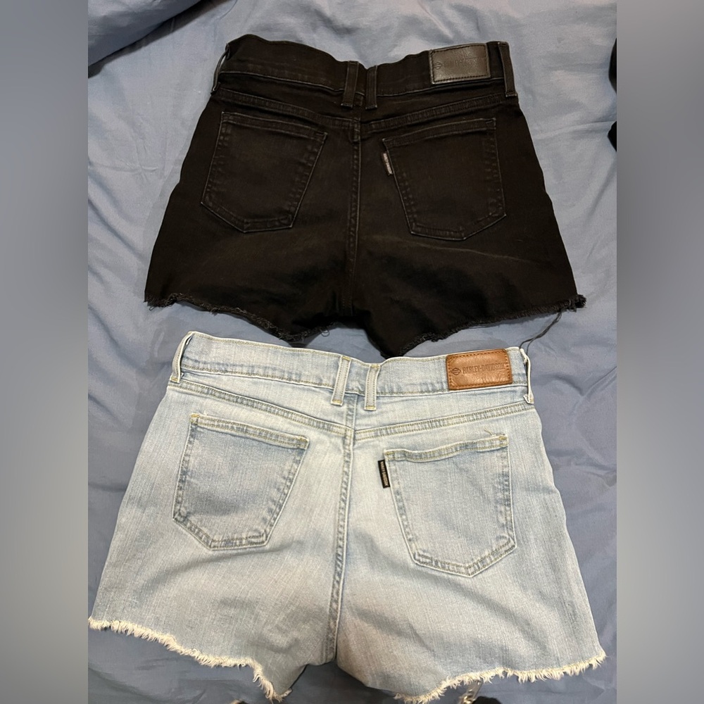 Harley Davidson jean shorts